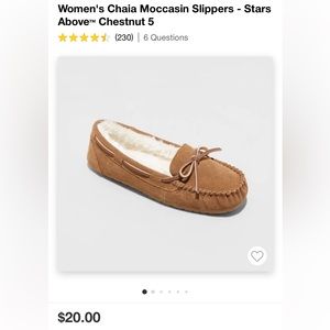 NEW Stars Above Moccasins - size 6